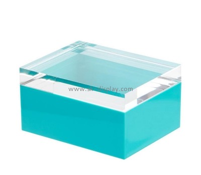 Plexiglass display manuacturer custom acrylic block box lucite block storage box AB-282