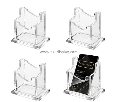 Perspex products manufacturer custom acrylic business card organizer holder BD-1159