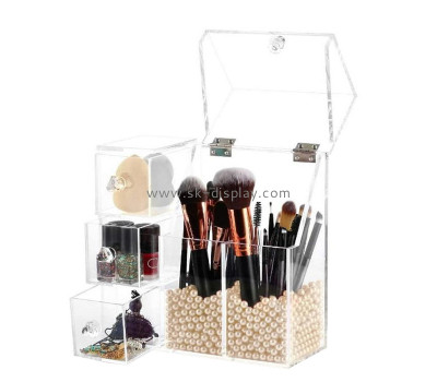 Clear small acrylic storage box with lid CO-055