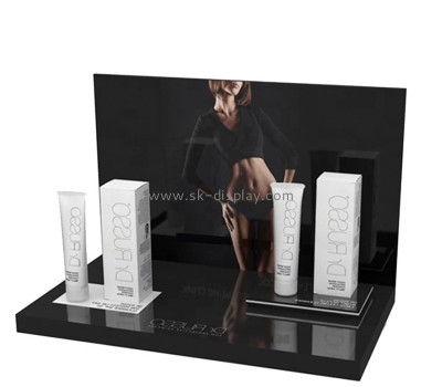 Acrylic item supplier custom plexiglass body care porducts display stand CO-757