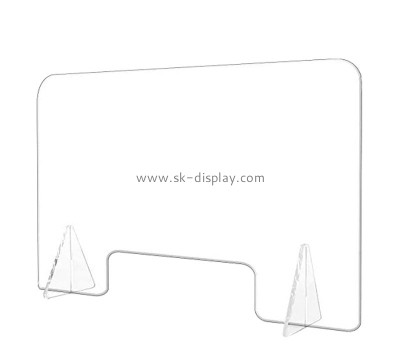 Acrylic display supplier custom plexiglass reception protective sneeze guard panel ASG-026