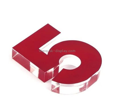 Acrylic products manufacturer custom lucite letter and number sign CA-096