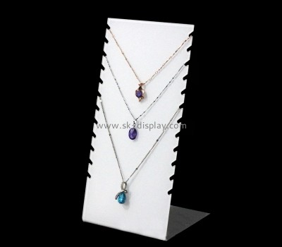 China plexiglass manufacturer custom acrylic necklace display holder JD-222