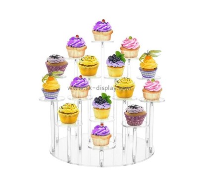 China lucite manufacturer custom acrylic multi tiers cupcake display risers FD-459