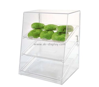 China lucite supplier custom acrylic doughnut display cabinet FD-461