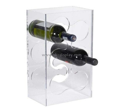 Acrylic products manufacturer custom lucite wine bottles display rack WD-193
