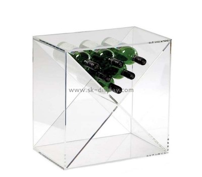 Acrylic products supplier custom plexiglass wine bottle display stands WD-194