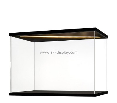 Acrylic box manufacturer custom plexiglass lighted box for display figure toy LDD-097