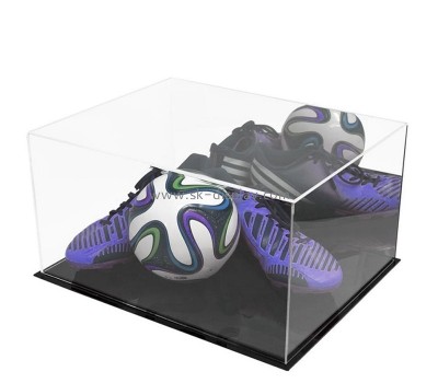 Perspex box supplier custom acrylic basketball and sports shoes showcase DBS-1268