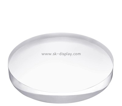 Lucite products supplier custom acrylic disc display block AB-296