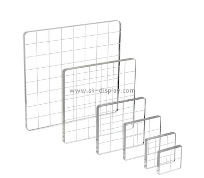 China perspex manufacturer custom plexiglass stamp blocks tools set AB-300