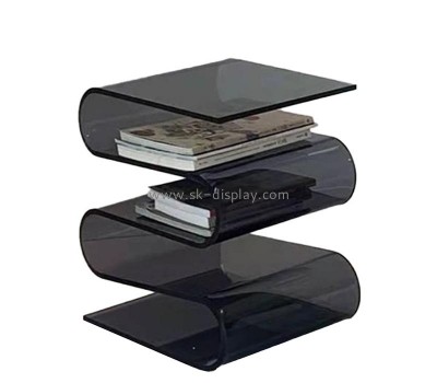 China perspex manufacturer custom acrylic zigzag book magazine holder BD-1169