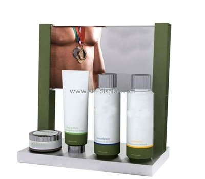 Plexiglass products supplier custom acrylic skin care products display riser CO-759