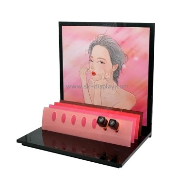 Plexiglass products manufacturer custom acrylic countertop lip rouge display stand CO-758