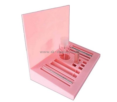 Perspex products manufacturer custom acrylic makeup pencils display props CO-762