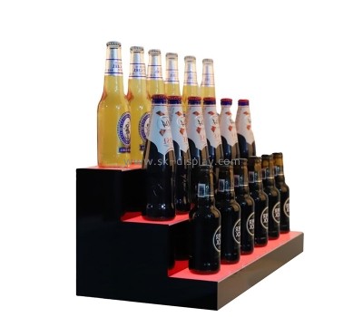 Acrylic display manufacturer custom plexiglass beer bottles luminous display stand KLD-089
