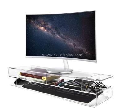 Acrylic display manufacturer custom plexiglass moniter desktop riser AFS-593