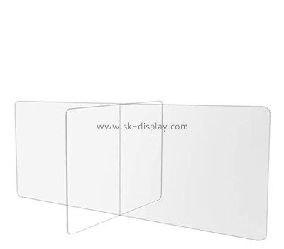 Plexiglass item supplier custom acrylic table divider sneeze guard ASG-036