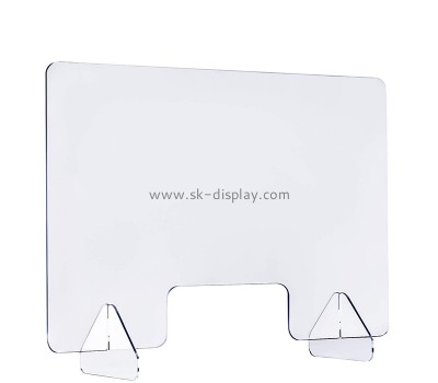 Perspex products manufacturer custom acrylic protective sneeze guard for counter ASG-037
