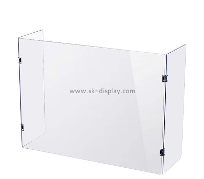 Perspex item supplier custom acrylic 3-sided table partition shield ASG-040