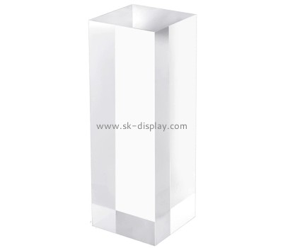 Lucite products supplier custom acrylic pedestal stand riser solid base CA-101