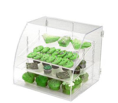 Acrylic products supplier custom plexiglass cookie donut dessert display cabinet FD-471