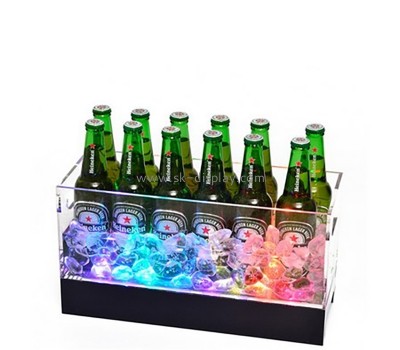 Acrylic item supplier custom plexiglass LED beer wine seat rack WD-203