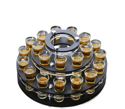 Plexiglass products manufacturer custom acrylic shot glass holder for bar WD-205