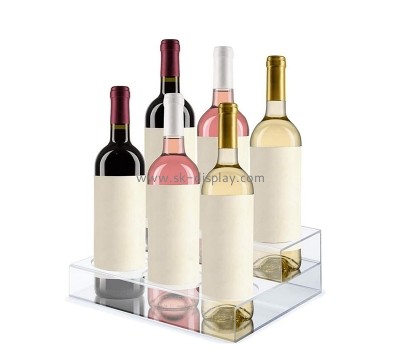 Acrylic products manufacturer custom lucite wine display riser holder WD-204