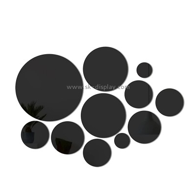 Acrylic products supplier custom acrylic round mirror wall decoration stickers MA-120