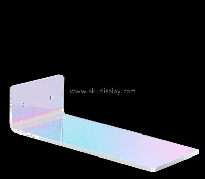 China lucite supplier custom rainbow acrylic floating sport shoe shelves SSD-069