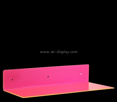 Perspex display manufacturer custom acrylic wall floating shoe shelf SSD-068