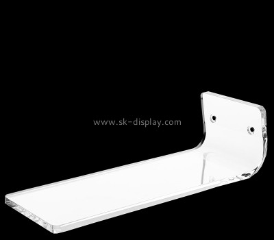 China acrylic supplier custom plexiglass floating shoe shelves for wall SSD-073