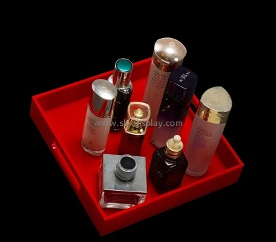 Acrylic item manufacturer custom perspex skin care organizer tray STS-210