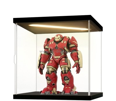 Acrylic boxes supplier custom perspex action figures lighted display box LDD-108