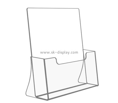 Custom clear acrylic literature display holder BD-1178