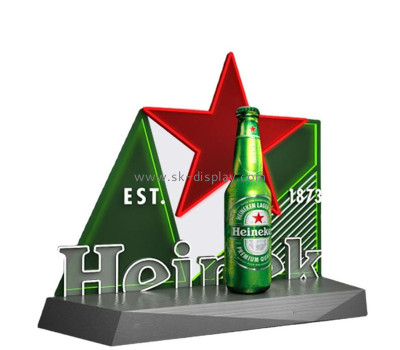 Custom acrylic LED light-emitting beer display prop KLD-102