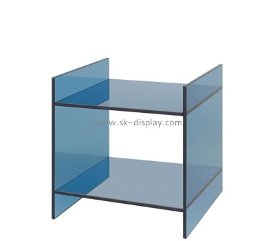 Custom translucent blue acrylic Nordic sofa side table AFS-607