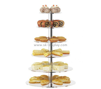 Custom plexiglass 6 tiers bread display rack FD-474