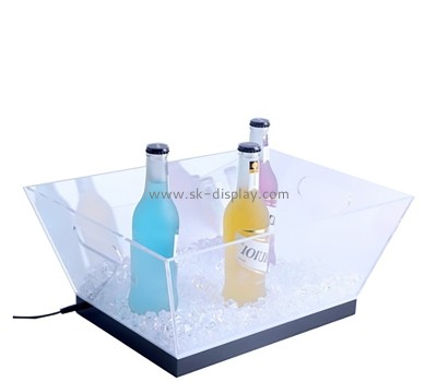 Custom acrylic LED light beverage box for bar WD-211