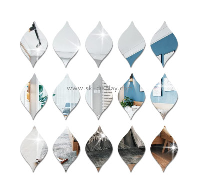 Custom acrylic mirror wall decor teardrop stickers MA-126