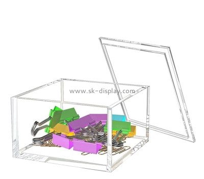 Custom acrylic storage display box with lid DBS-1277