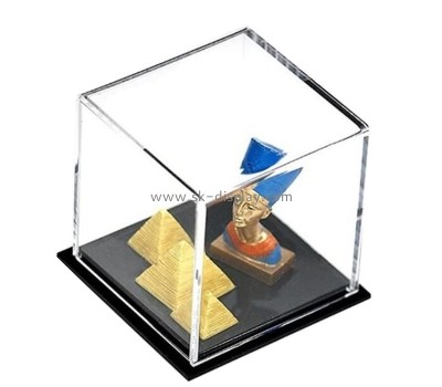 Custom acrylic decorative items display box with black base DBS-1279