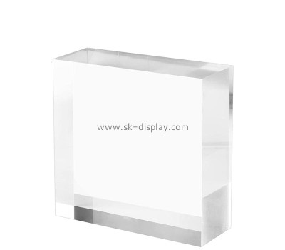 Custom acrylic cube display block AB-315