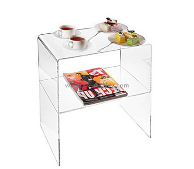 Custom acrylic 2 tiers side table AFS-611