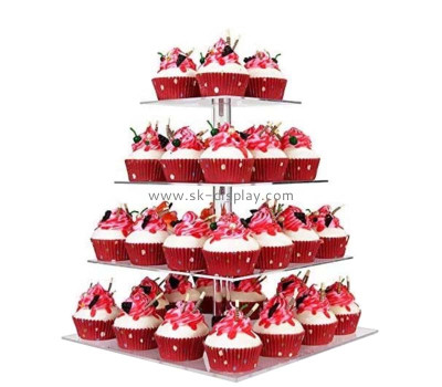 Custom acrylic 4 tier cupcake stand FD-481