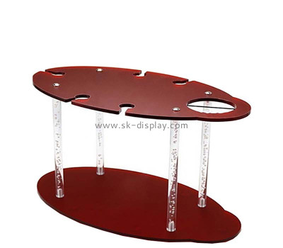 Custom acrylic wine and glasses set stand holder WD-217