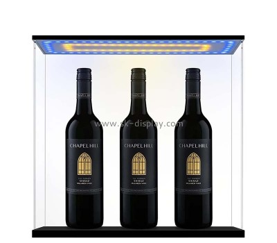 Custom wholesale acrylic wine bottles luminous showcase LDD-125