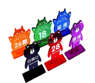 Custom wholesale acrylic table reserved sign BD-1192