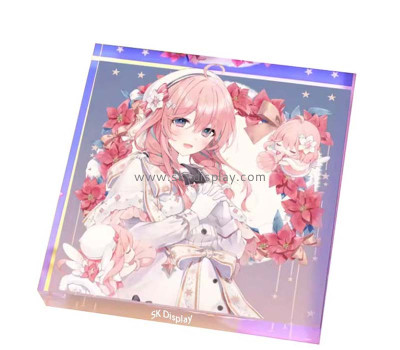 Custom wholesale plexiglass UV printing photo display block CA-138
